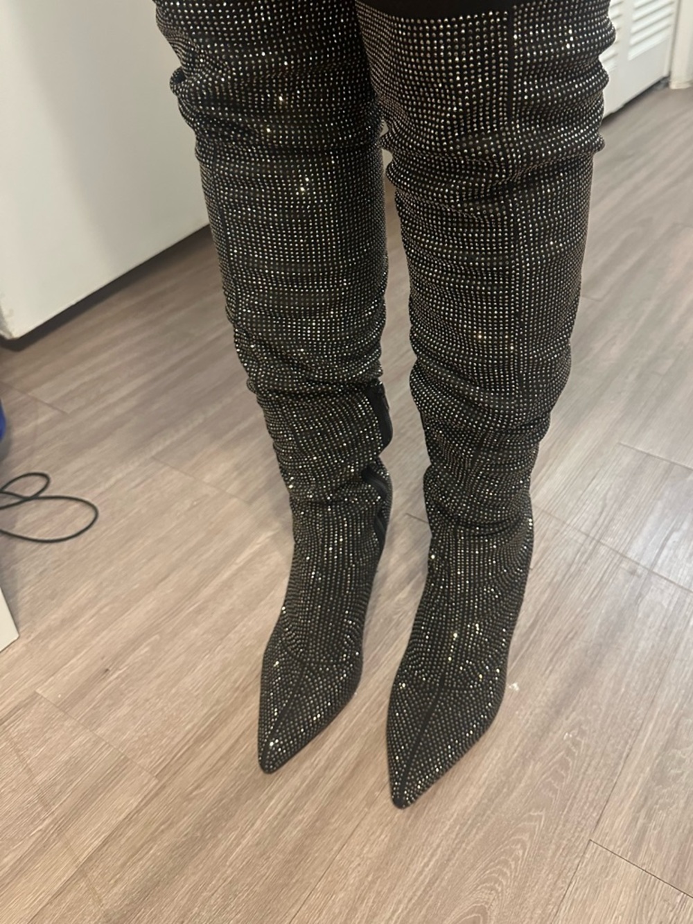 Black Rhinestones heels - Picture 5 of 8